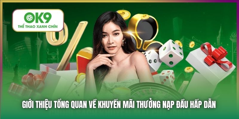Giới thiệu tổng quan về khuyến mãi thưởng nạp đầu hấp dẫn